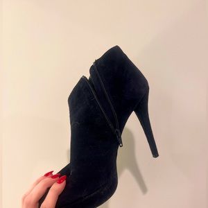 Stuart Weitzman Suede Bootie Pumps